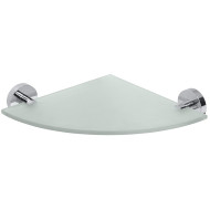 Стеклянная полка Bemeta Omega 104102012 угловая Хром