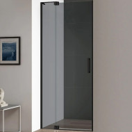 Душевая дверь Cezares Slider 110 SLIDER-B-1-100/110-GRIGIO-NERO профиль Черный матовый стекло тонированное