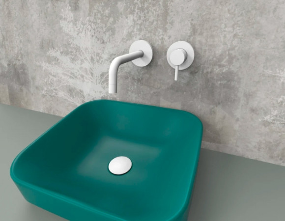 Смеситель для раковины Paffoni Light LIG006BO70 Белый матовый