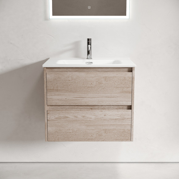 Тумба под раковину Sancos Libra 60 LB60EG подвесная Дуб галифакс натуральный