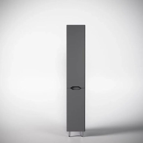 Шкаф пенал Style Line Марелла 30 L Люкс Plus СС-00002444 с бельевой корзиной Серый матовый антискрейтч Шкаф пенал Style Line Марелла 30 L Люкс Plus СС-00002444 с бельевой корзиной Серый матовый антискрейтч