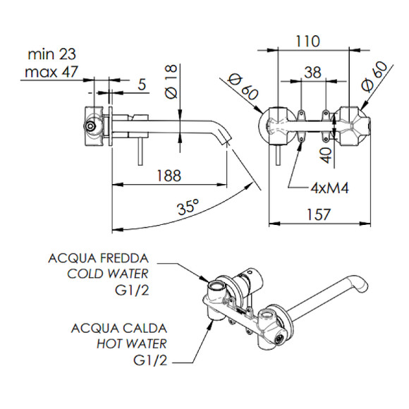 Смеситель для раковины Remer X-Style X15PL Хром Смеситель для раковины Remer X-Style X15PL Хром