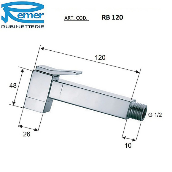 Гигиенический душ Remer RB120 Хром Гигиенический душ Remer RB120 Хром