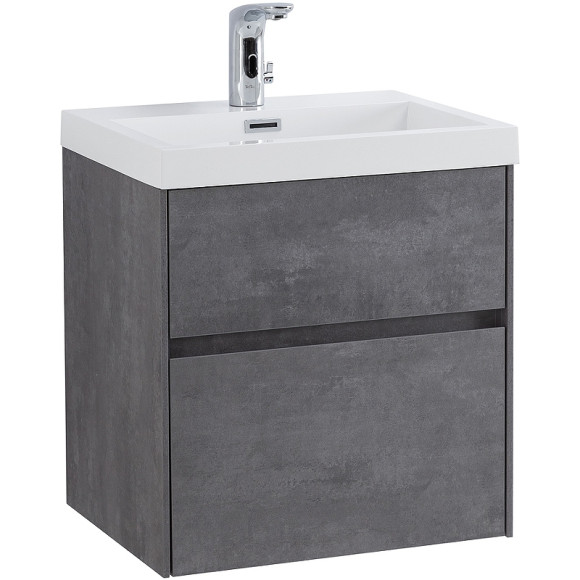 Тумба под раковину BelBagno Pietra Mini 50 PIETRA MINI-500AS-2C-SO-SCM подвесная Stucco Cemento Тумба под раковину BelBagno Pietra Mini 50 PIETRA MINI-500AS-2C-SO-SCM подвесная Stucco Cemento