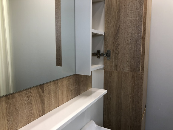 Зеркальный шкаф Comforty Рига 80 00004139024 Дуб сонома Зеркальный шкаф Comforty Рига 80 00004139024 Дуб сонома