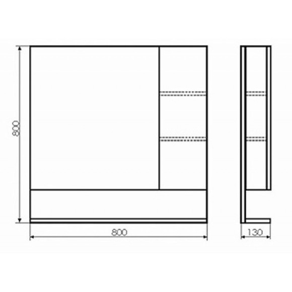 Зеркальный шкаф Comforty Рига 80 00004139024 Дуб сонома Зеркальный шкаф Comforty Рига 80 00004139024 Дуб сонома