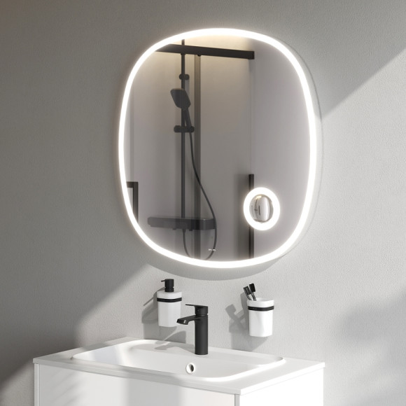 Зеркало AM.PM Func 80 M8FMOX0803SA с подсветкой с увеличением с ИК-сенсорным выключателем Зеркало AM.PM Func 80 M8FMOX0803SA с подсветкой с увеличением с ИК-сенсорным выключателем