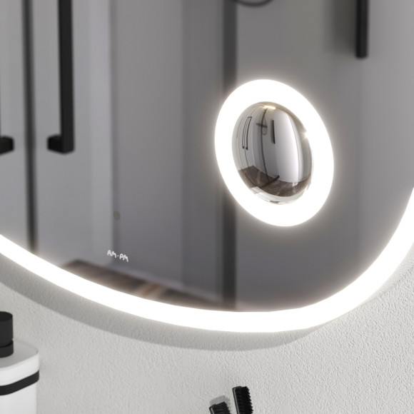 Зеркало AM.PM Func 80 M8FMOX0803SA с подсветкой с увеличением с ИК-сенсорным выключателем Зеркало AM.PM Func 80 M8FMOX0803SA с подсветкой с увеличением с ИК-сенсорным выключателем