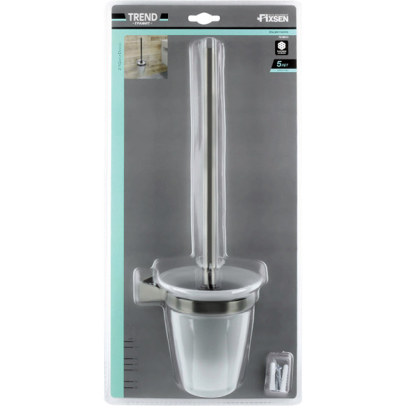 Ершик для унитаза Fixsen Trend Graphite FX-98013 Черный графит Ершик для унитаза Fixsen Trend Graphite FX-98013 Черный графит