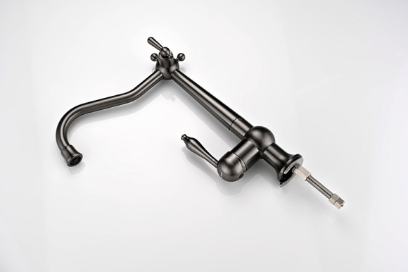 Смеситель для кухни Paulmark Retro Re213226-GM Вороненая сталь Смеситель для кухни Paulmark Retro Re213226-GM Вороненая сталь