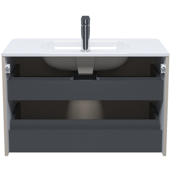 Тумба с раковиной Iddis Edifice 80 EDI80C0i95K подвесная Капучино