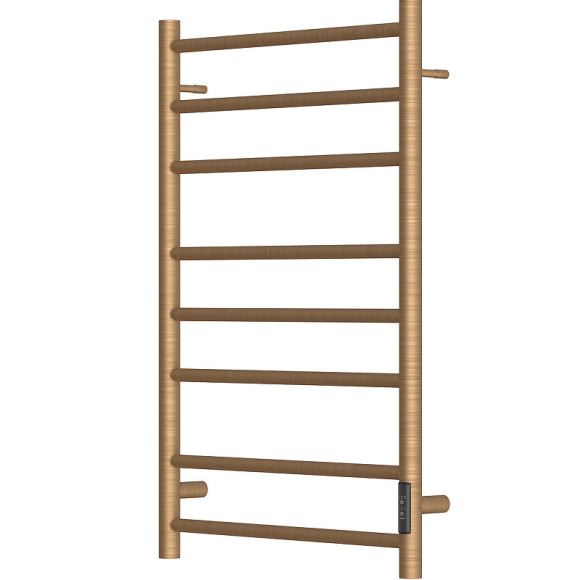 Электрический полотенцесушитель Point Аврора PN10858BR П8 500x800 диммер справа Бронза Электрический полотенцесушитель Point Аврора PN10858BR П8 500x800 диммер справа Бронза