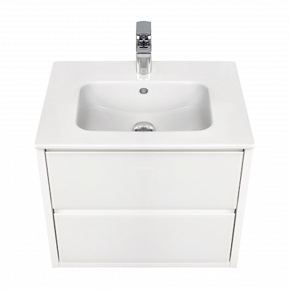 Тумба под раковину Aquaton Римини 60 1A226601RN010 подвесная Белый глянец