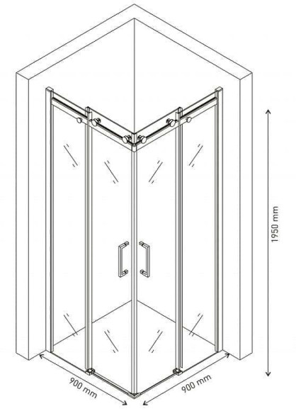 Душевой уголок Berges Gelios 90х90 061022 профиль Хром стекло прозрачное Душевой уголок Berges Gelios 90х90 061022 профиль Хром стекло прозрачное