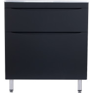 Тумба под раковину Style Line Бергамо 80 СС-00002313 Черная антискрейч