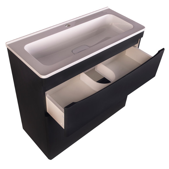 Тумба под раковину Style Line Бергамо 80 СС-00002313 Черная антискрейч Тумба под раковину Style Line Бергамо 80 СС-00002313 Черная антискрейч
