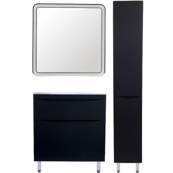 Тумба под раковину Style Line Бергамо 80 СС-00002313 Черная антискрейч Тумба под раковину Style Line Бергамо 80 СС-00002313 Черная антискрейч