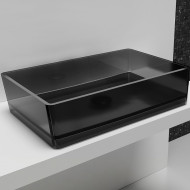 Раковина-чаша Abber Kristall 60 AT2803Onyx Черная Раковина-чаша Abber Kristall 60 AT2803Onyx Черная