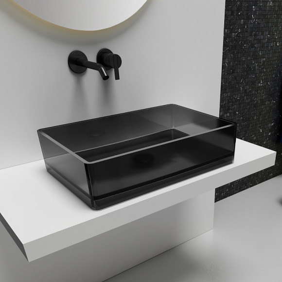 Раковина-чаша Abber Kristall 60 AT2803Onyx Черная Раковина-чаша Abber Kristall 60 AT2803Onyx Черная