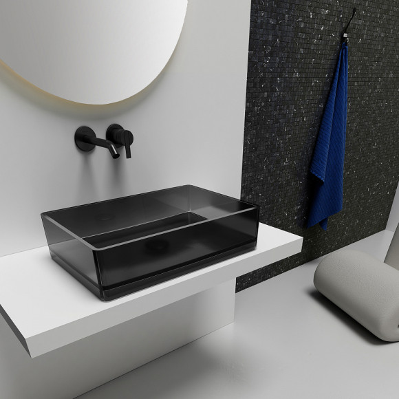 Раковина-чаша Abber Kristall 60 AT2803Onyx Черная Раковина-чаша Abber Kristall 60 AT2803Onyx Черная