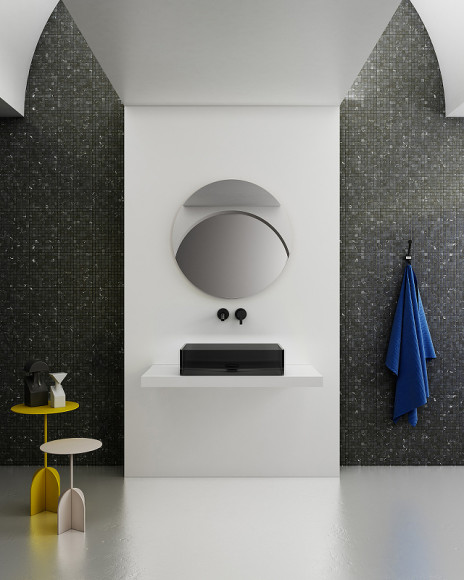 Раковина-чаша Abber Kristall 60 AT2803Onyx Черная Раковина-чаша Abber Kristall 60 AT2803Onyx Черная