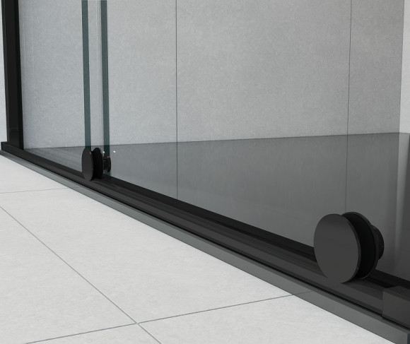 Душевой уголок Vincea Arno 120х90 VSR-1A9012CLB профиль Черный стекло прозрачное