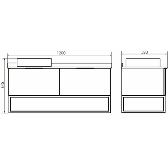 Тумба с раковиной Comforty Порто 120-1 00-00008905 подвесная Дуб дымчатый