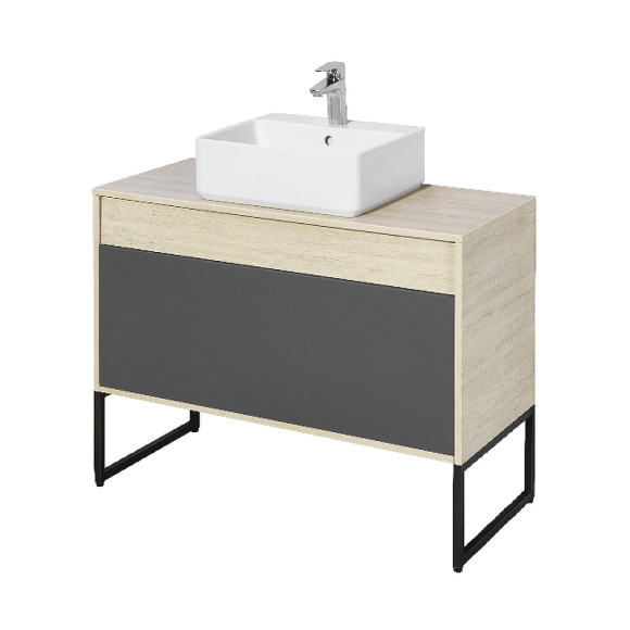 Тумба под раковину Aquaton Лофт Урбан 100 1A247701LQX60 подвесная Cерый графит Дуб орегон Тумба под раковину Aquaton Лофт Урбан 100 1A247701LQX60 подвесная Cерый графит Дуб орегон