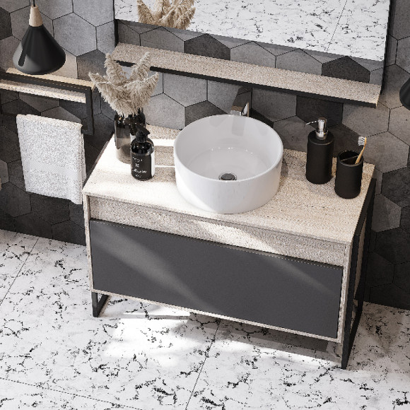 Тумба под раковину Aquaton Лофт Урбан 100 1A247701LQX60 подвесная Cерый графит Дуб орегон Тумба под раковину Aquaton Лофт Урбан 100 1A247701LQX60 подвесная Cерый графит Дуб орегон