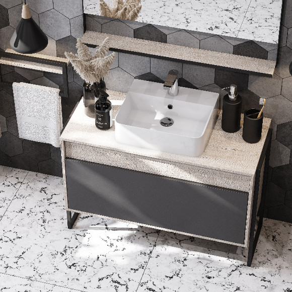 Тумба под раковину Aquaton Лофт Урбан 100 1A247701LQX60 подвесная Cерый графит Дуб орегон Тумба под раковину Aquaton Лофт Урбан 100 1A247701LQX60 подвесная Cерый графит Дуб орегон