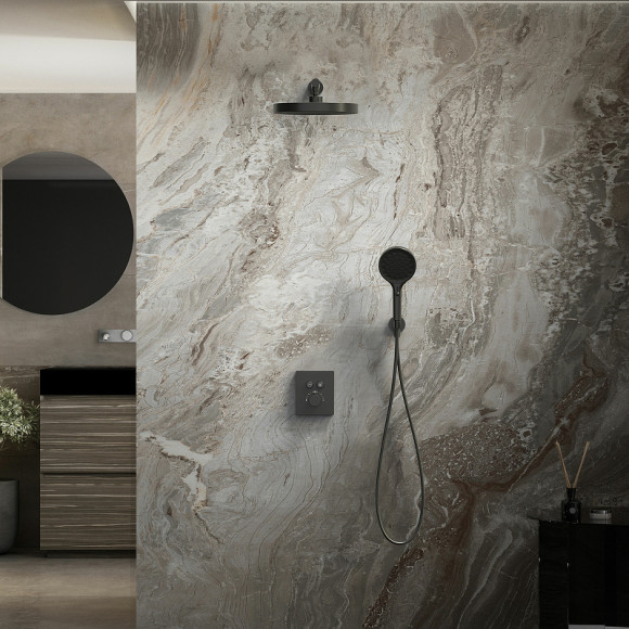 Душевая система Vincea Inspire VSFW-3I21T2MB с термостатом Черная матовая Душевая система Vincea Inspire VSFW-3I21T2MB с термостатом Черная матовая