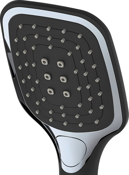 Смеситель на борт ванны Haiba HB80805-7 Черный матовый Хром