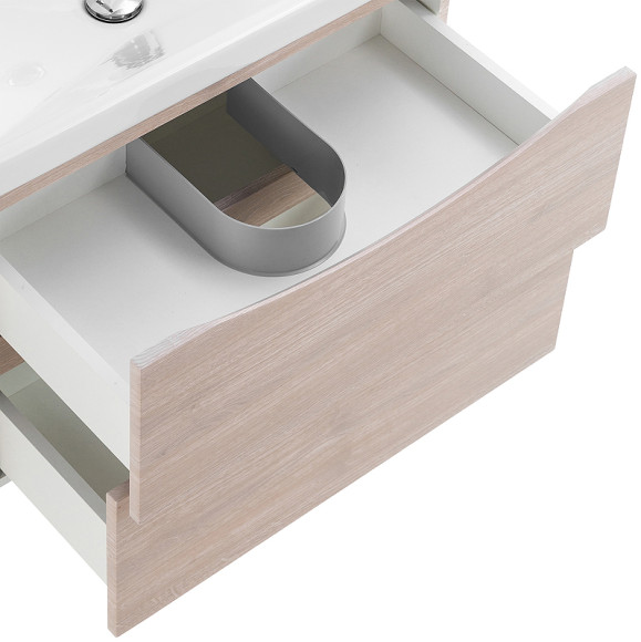 Тумба под раковину BelBagno Marino-Cer 70 MARINO-CER-700-2C-SO-RG-P подвесная Rovere Grigio