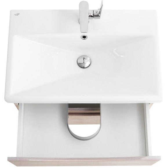 Тумба под раковину BelBagno Marino-Cer 70 MARINO-CER-700-2C-SO-RG-P подвесная Rovere Grigio