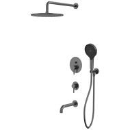 Душевая система Whitecross Y gunmetal YSET07TOPGM Оружейная сталь