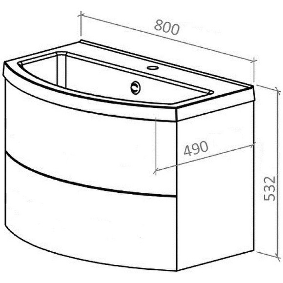 Тумба под раковину Astra Form Венеция 2.0 80 03100004 подвесная Белая матовая Тумба под раковину Astra Form Венеция 2.0 80 03100004 подвесная Белая матовая