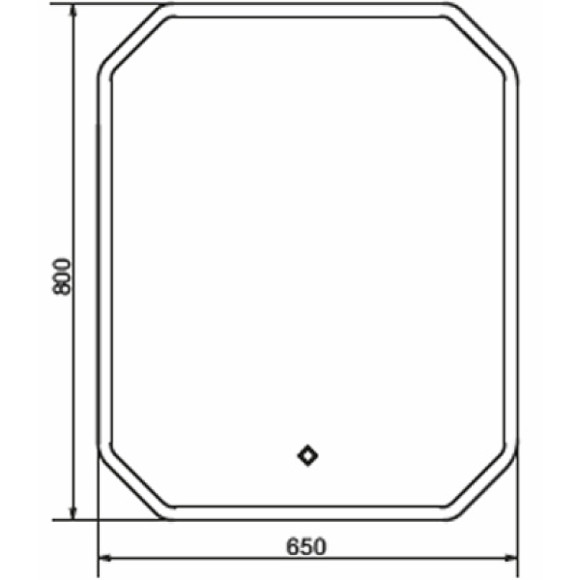 Зеркало Comforty Колеус 65 00-00005259 с подсветкой с сенсорным выключателем Зеркало Comforty Колеус 65 00-00005259 с подсветкой с сенсорным выключателем