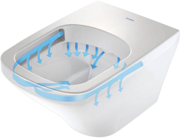 Унитаз Duravit 45510900A1 Rimless подвесной с сиденьем Микролифт