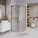 Душевой уголок Grossman Cosmo 100х100 301.K33.02.1010.10.02 профиль Хром стекло шиншилла