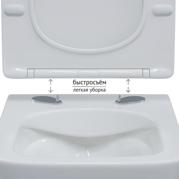 Унитаз Berges Floe S Rimless 082134 подвесной с сиденьем Микролифт Унитаз Berges Floe S Rimless 082134 подвесной с сиденьем Микролифт