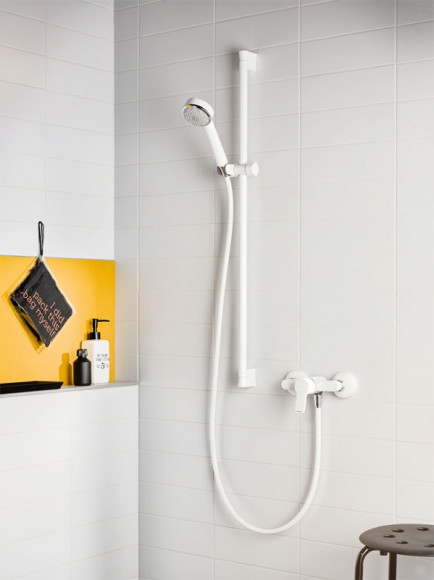 Смеситель для душа Kludi Pure Easy 378419165 Белый Хром