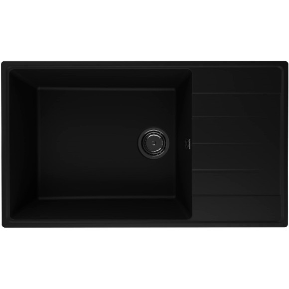 Кухонная мойка Ulgran Quartz Prima 860-07 Уголь