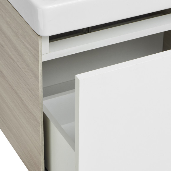 Тумба под раковину Aquaton Асти 70 1A263001AXD70 подвесная Белая глянцевая