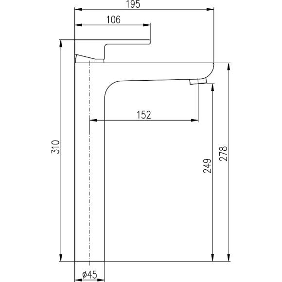 Смеситель для раковины Rav Slezak Vltava VT430.5 Хром Смеситель для раковины Rav Slezak Vltava VT430.5 Хром