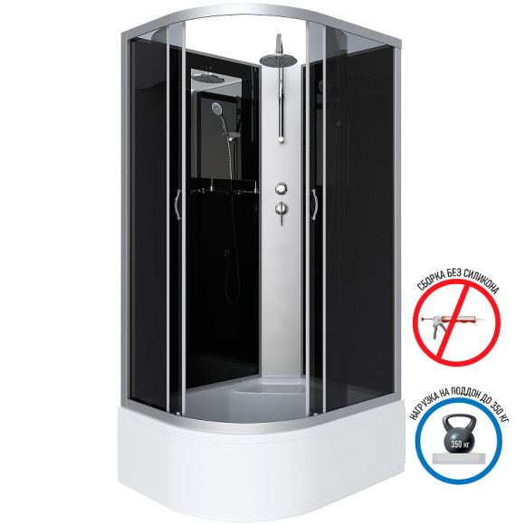 Душевая кабина Niagara Classic 120x80 R NG-2510-14RBKT без гидромассажа Душевая кабина Niagara Classic 120x80 R NG-2510-14RBKT без гидромассажа