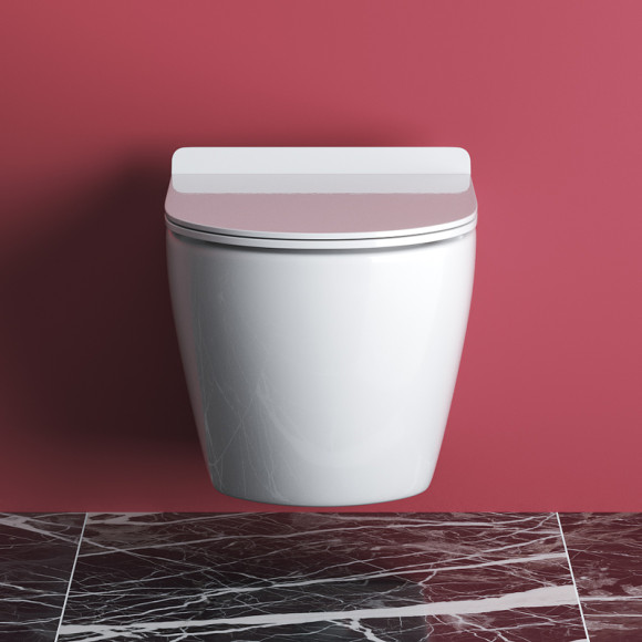 Унитаз Cezares Stylus CZR-513-TH-R/CZR-2011-SC подвесной с сиденьем Микролифт Унитаз Cezares Stylus CZR-513-TH-R/CZR-2011-SC подвесной с сиденьем Микролифт