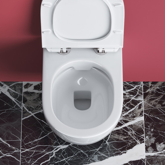 Унитаз Cezares Stylus CZR-513-TH-R/CZR-2011-SC подвесной с сиденьем Микролифт Унитаз Cezares Stylus CZR-513-TH-R/CZR-2011-SC подвесной с сиденьем Микролифт