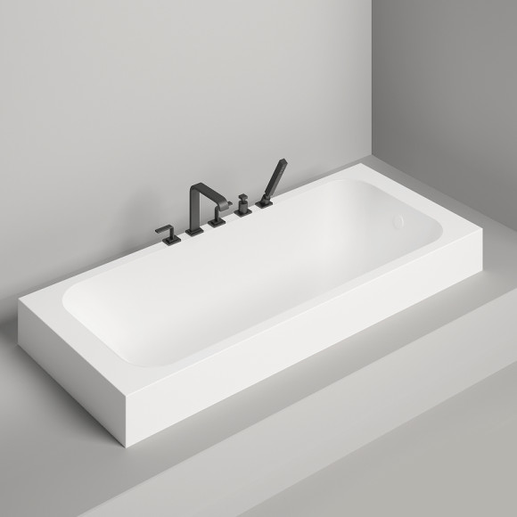 Ванна из искусственного камня Salini Orlanda 180х80 102012G Белая глянцевая Ванна из искусственного камня Salini Orlanda 180х80 102012G Белая глянцевая