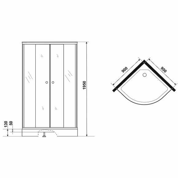 Душевой уголок Niagara Eco 90х90 NG-001-14 профиль Хром стекло прозрачное с рисунком Душевой уголок Niagara Eco 90х90 NG-001-14 профиль Хром стекло прозрачное с рисунком