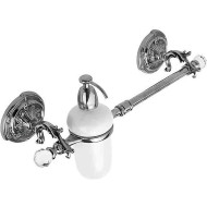 Полотенцедержатель c дозатором для жидкого мыла Art&Max Barocco Crystal AM-2057D-Cr-C Хром Полотенцедержатель c дозатором для жидкого мыла Art&Max Barocco Crystal AM-2057D-Cr-C Хром